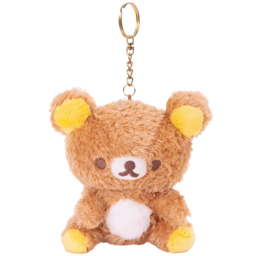 Rilakkuma Latte Series Caramel Keychain Plush