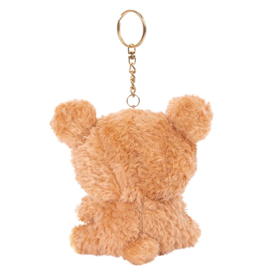 Rilakkuma Latte Series Caramel Keychain Plush